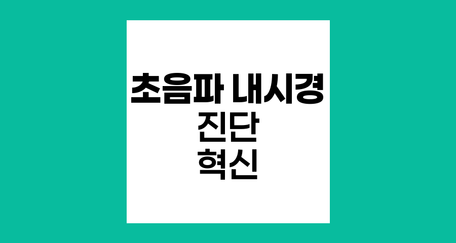 초음파 내시경의 혁신적 진단력