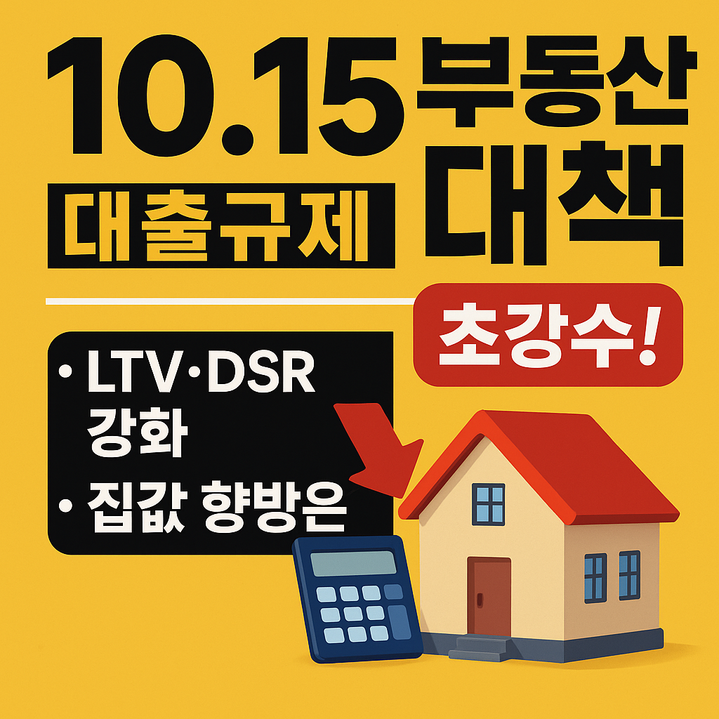 10.15 부동산 대책 총정리
