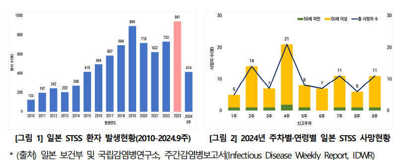 일본 감염병보고서 사진