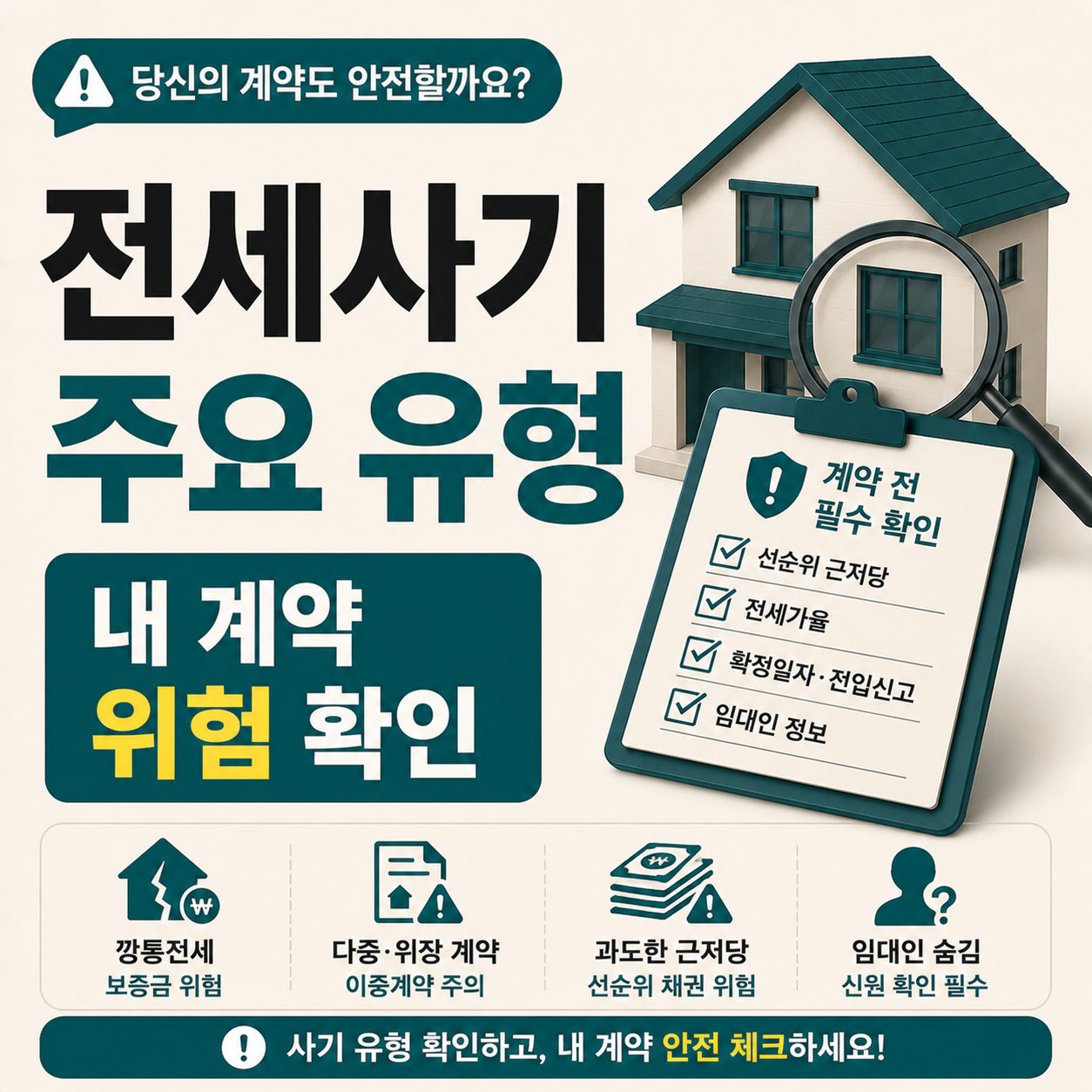 전세사기 주요 사례와 계약 전 확인 기준 안내