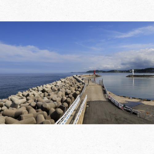 제주 협재해수욕장 에메랄드빛 바다 전경