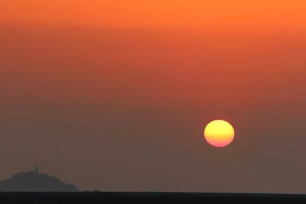 인천대교전망대 노을