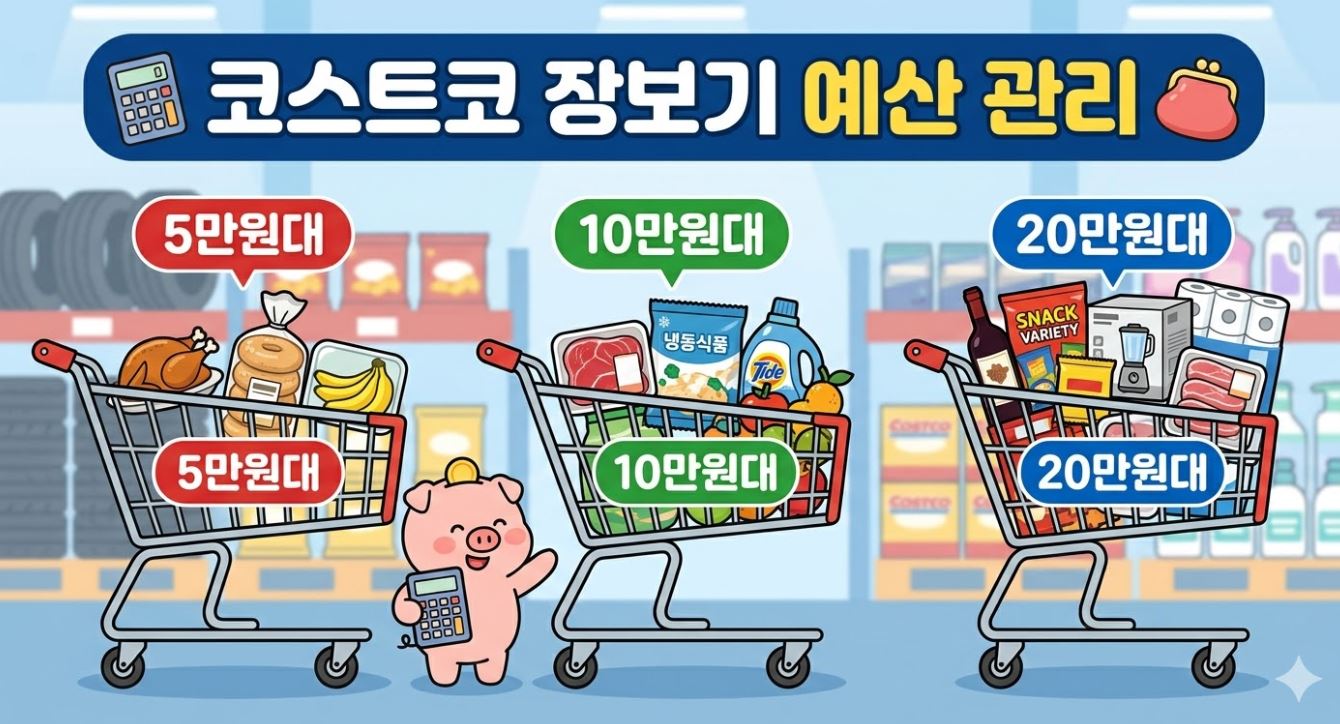 코스트코 예산별 장보기 포스팅 썸네일 사진