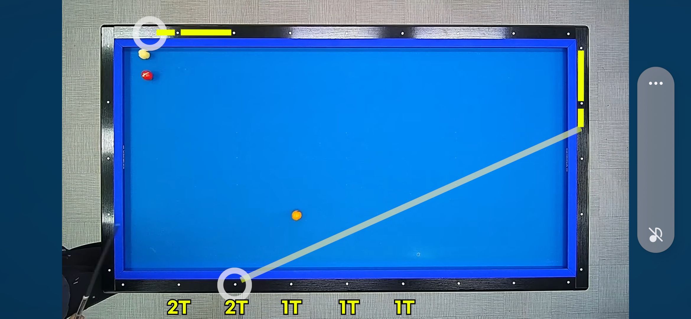 당구 짧은 뒤돌리기