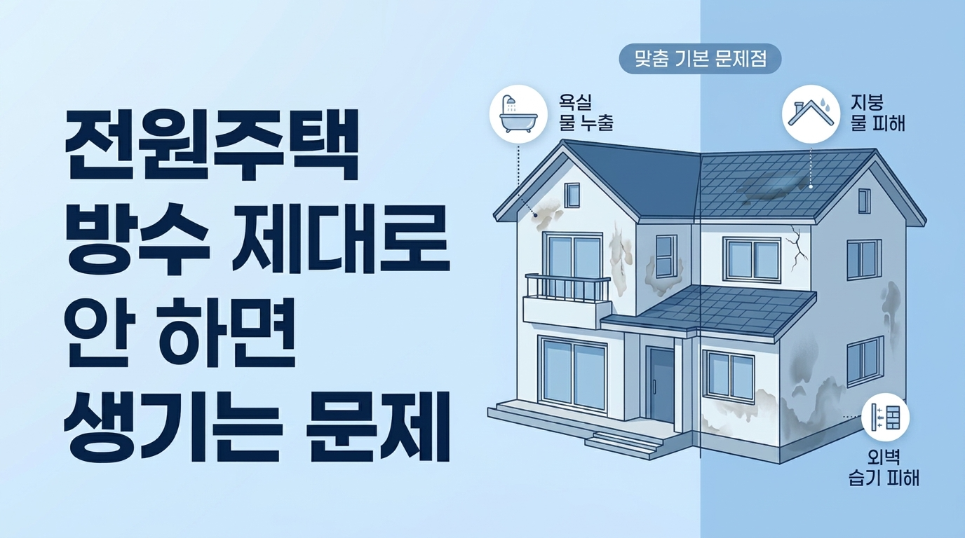 방수 제대로 안하면 발생하는 문제