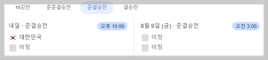 탁구 여자 준결승