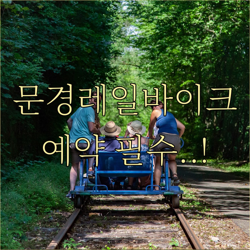 문경 레일바이크 예약 방법과 우천 시..