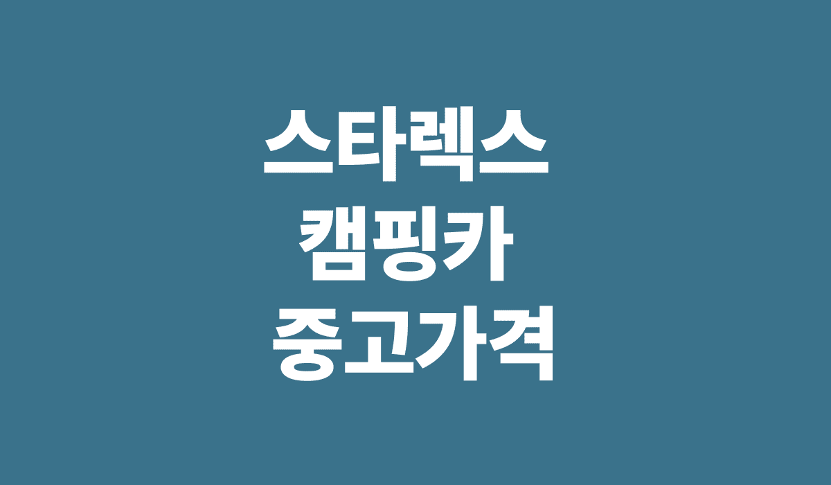 스타렉스_캠핑카_중고가격_1