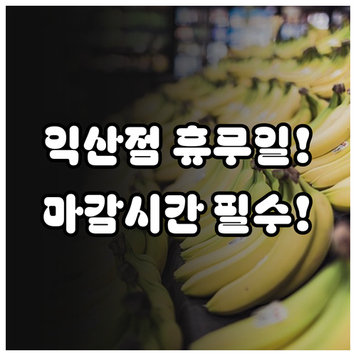2026년 3월 홈플러스 익산점 노는..