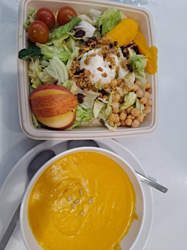 코스트코 리코타샐러드와 호박죽