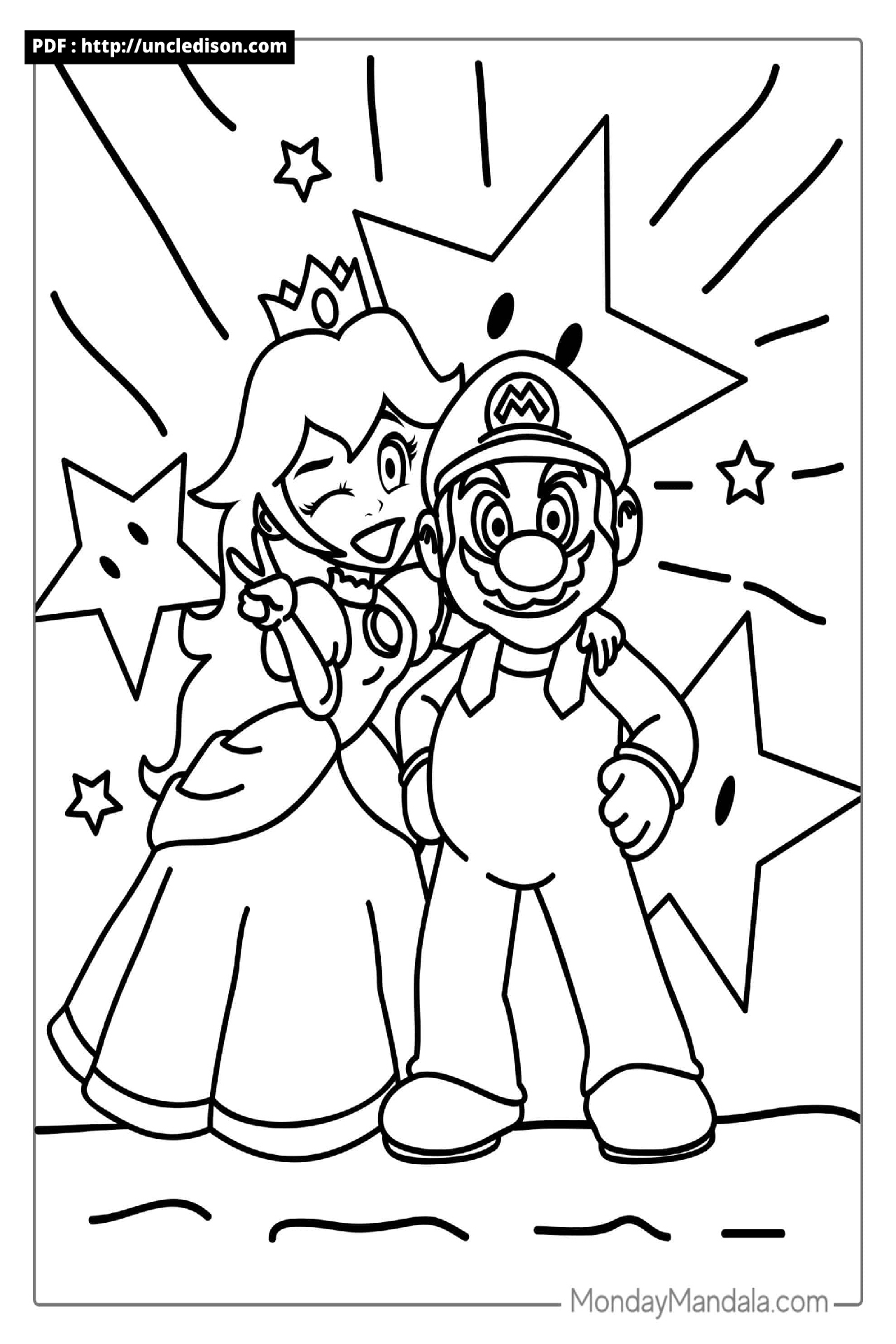 슈퍼마리오 색칠공부 무료도안