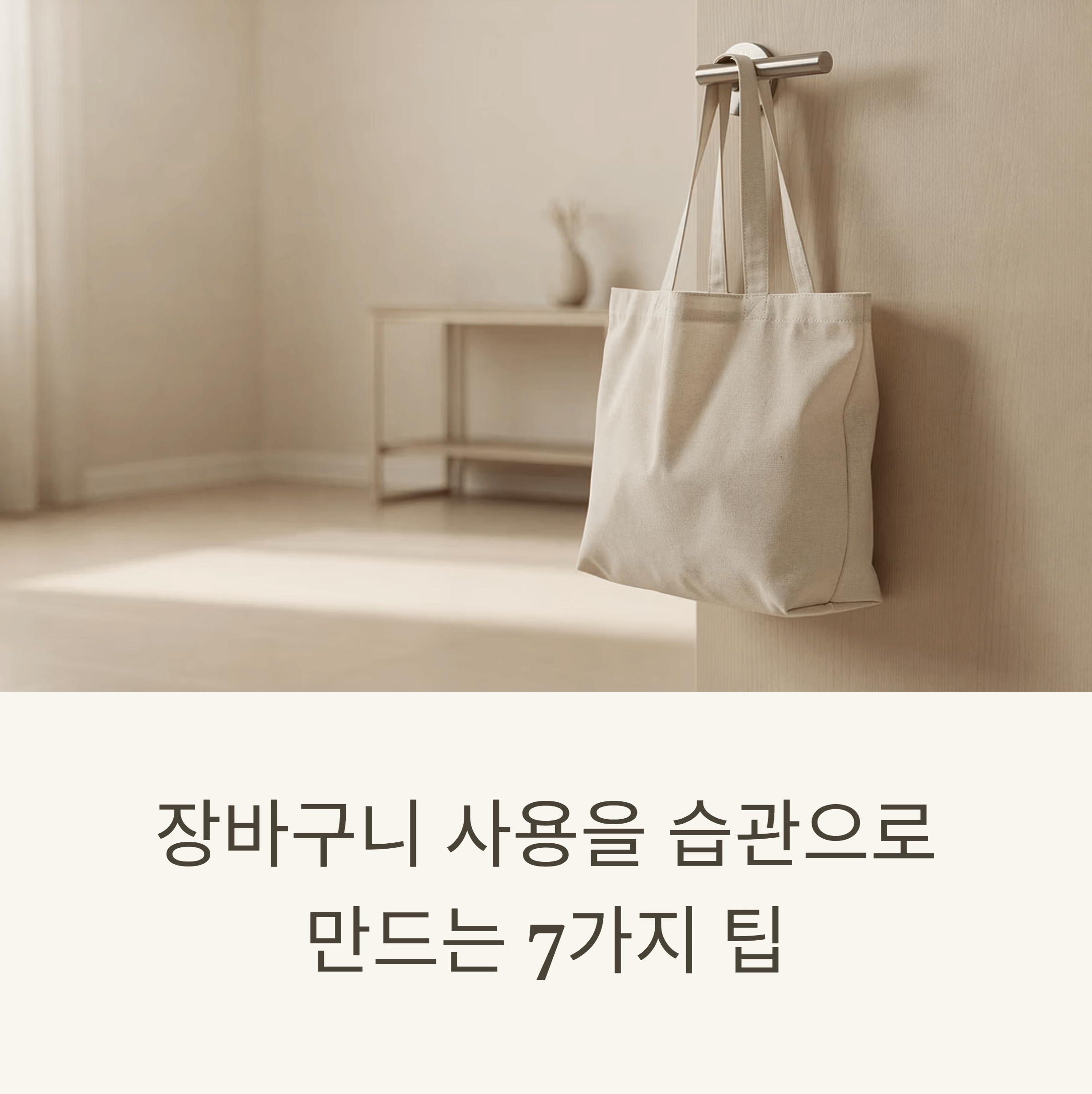 장바구니 사용을 습관으로 만드는 7가지 팁