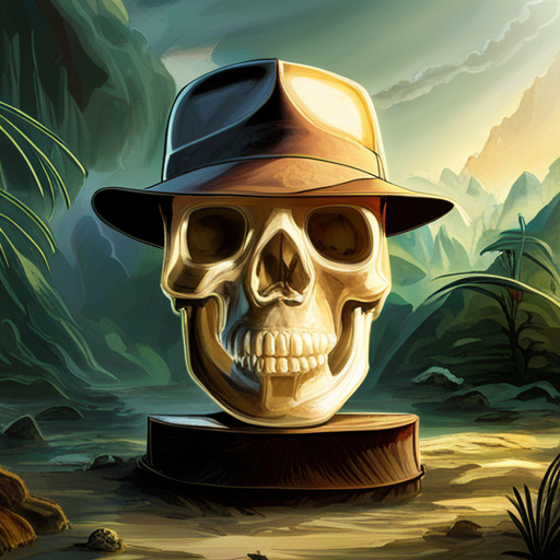 크리스탈 해골 이미지입니다.