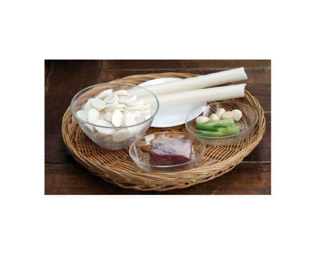 떡국 재료들