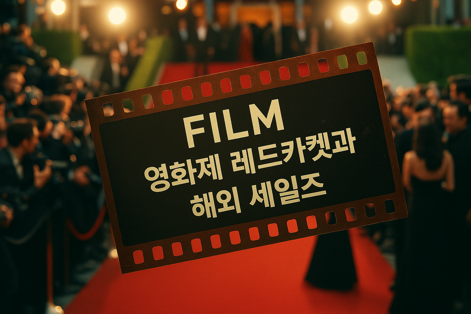 영화제 레드카펫과 해외 세일즈를 상징하는 필름