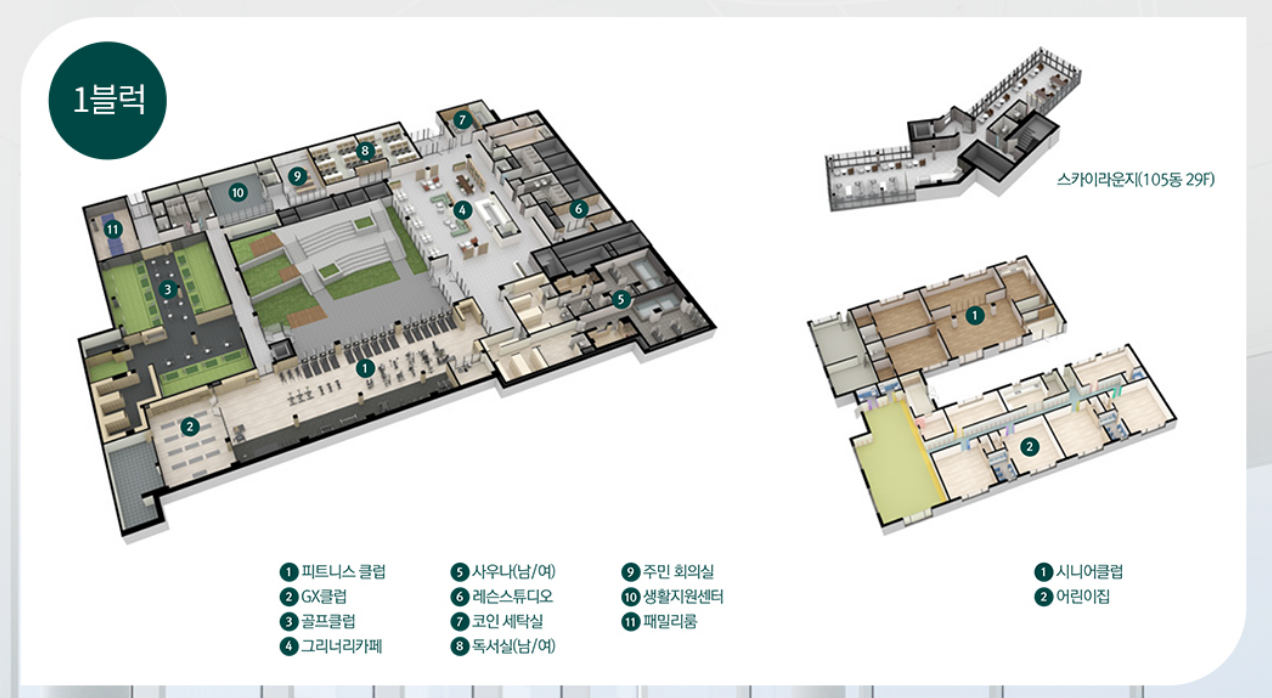 편의시설 1블럭