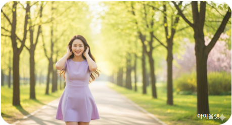 건강한 생활 습관으로 귀를 돌보는 모습