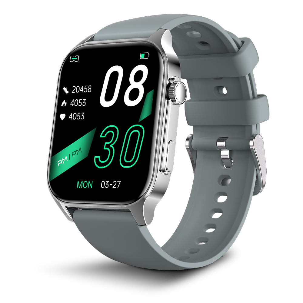 와피크 통화가능 블루투스 스마트워치 X5S 1.91인치 대화면 한글판, 실버, 4.8cm, GPS + 블루투