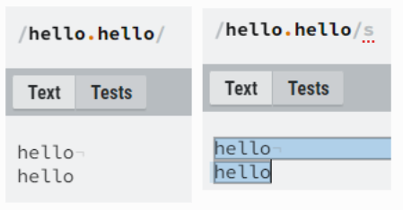 Regular Expression Flag s