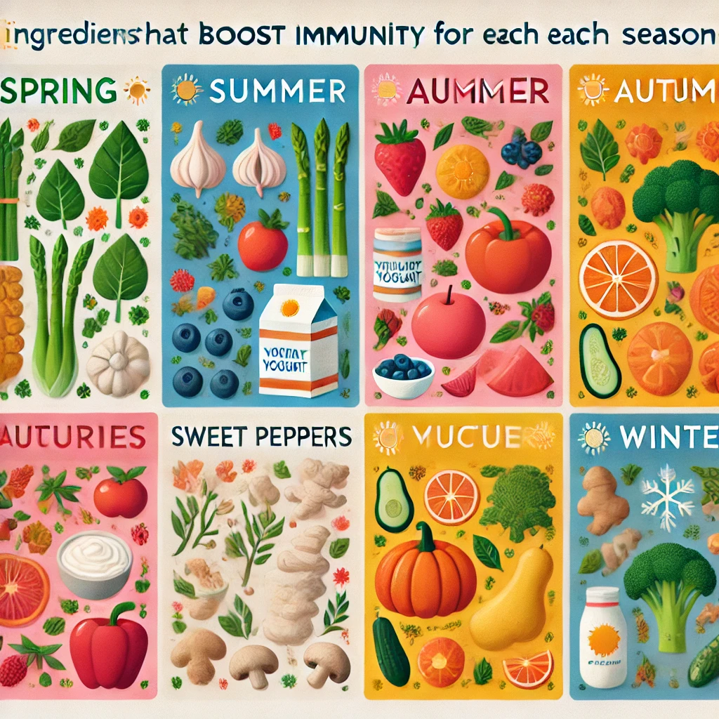 계절별 면역력 높이는 식재료