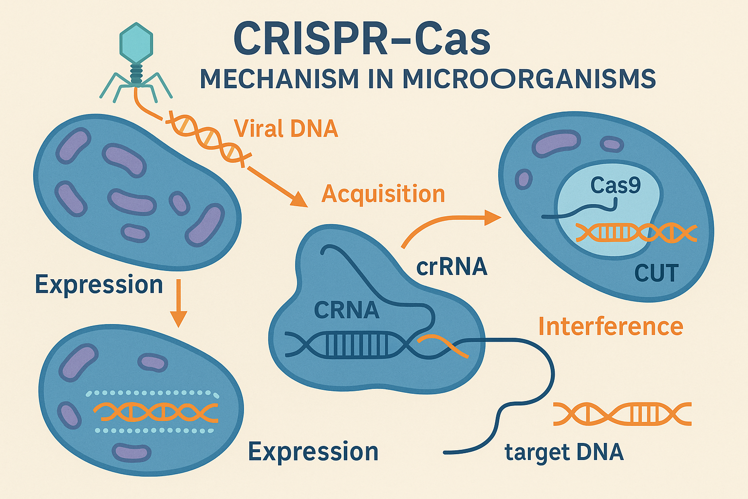 미생물의 유전자 편집 기술(CRISPR) 관련 사진