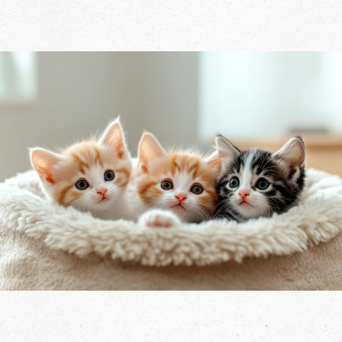 팔을 벌려 인사하는 고양이 실루엣