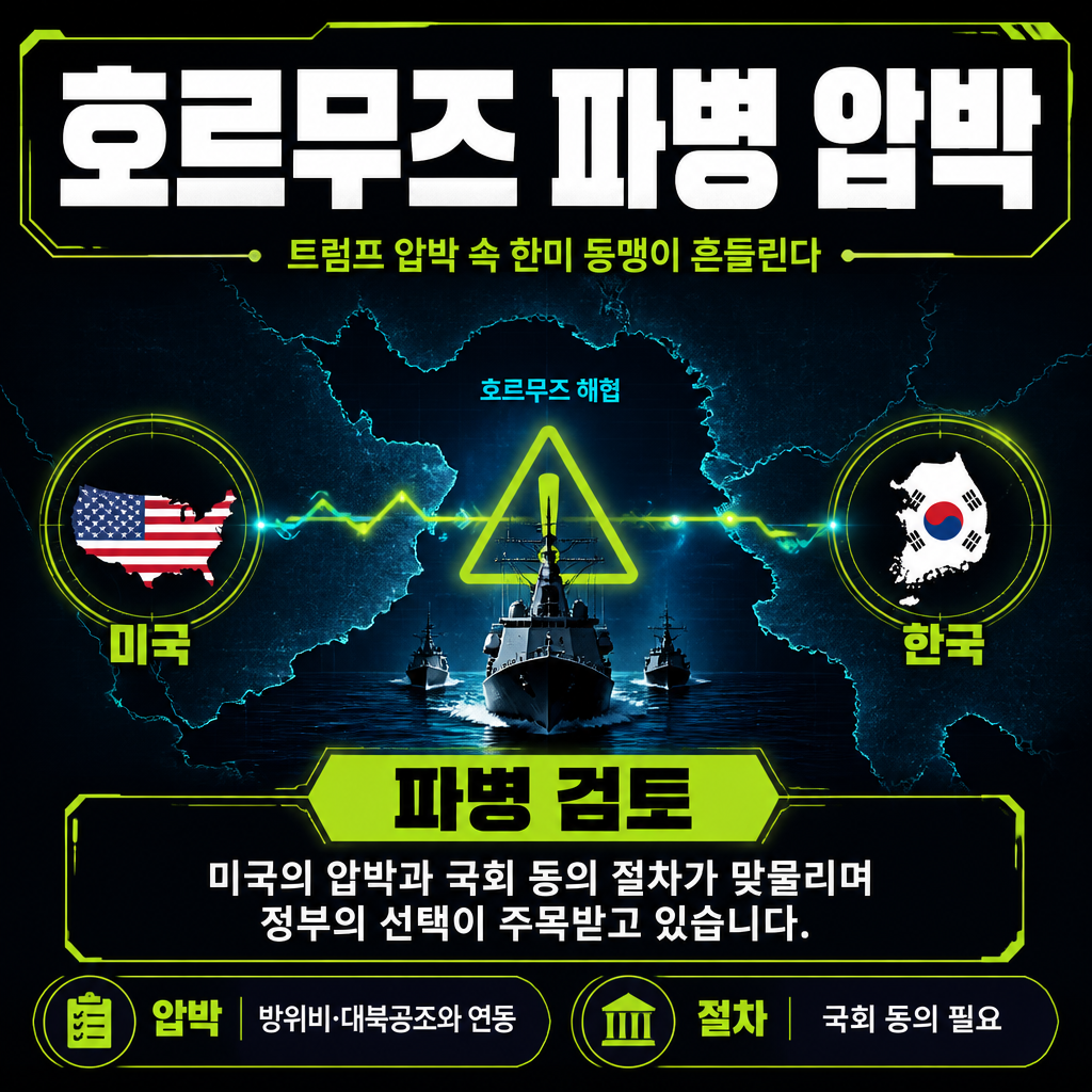 호르무즈 파병 압박