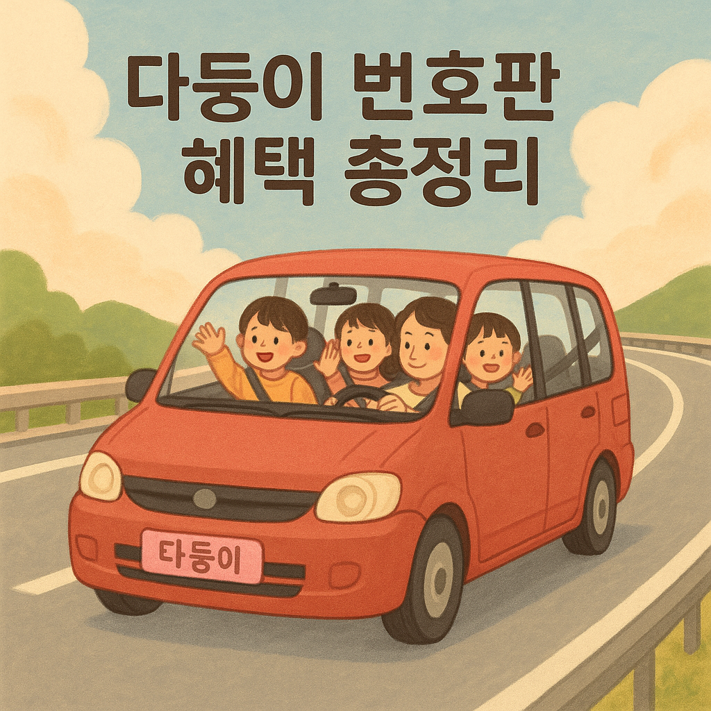 다둥이 번호판