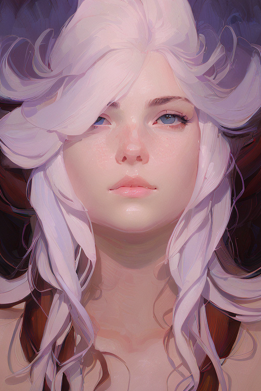 Playground AI로 생성한 그림(2) - 주근깨 소녀