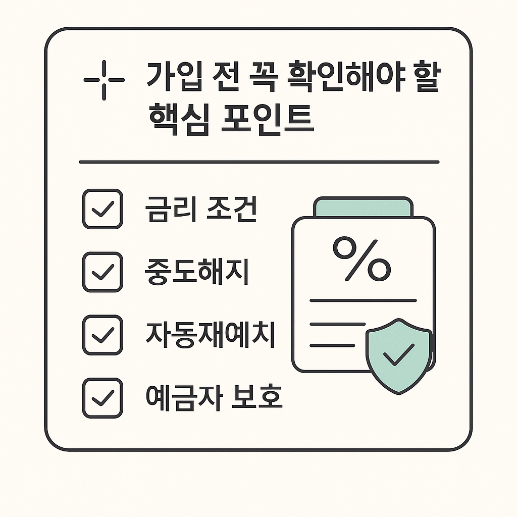 가입 전 꼭 확인해야 할 핵심 포인트