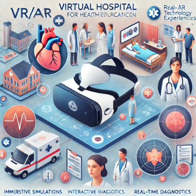 가상 병원 체험, VR/AR 활용 건강 교육 콘텐츠 관련 사진