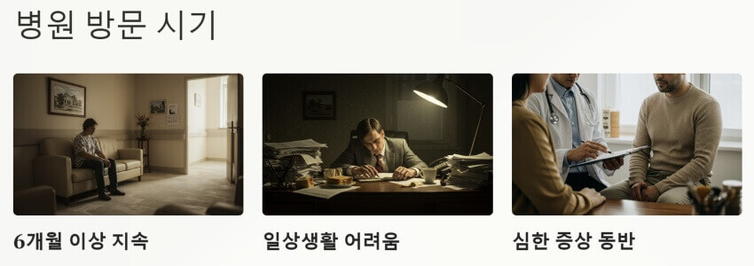병원 방문 시기 ppt이미지