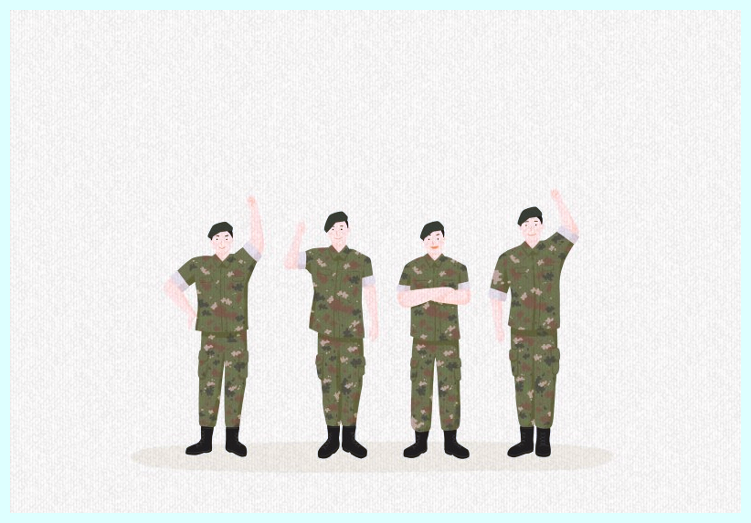 4명의-군인들