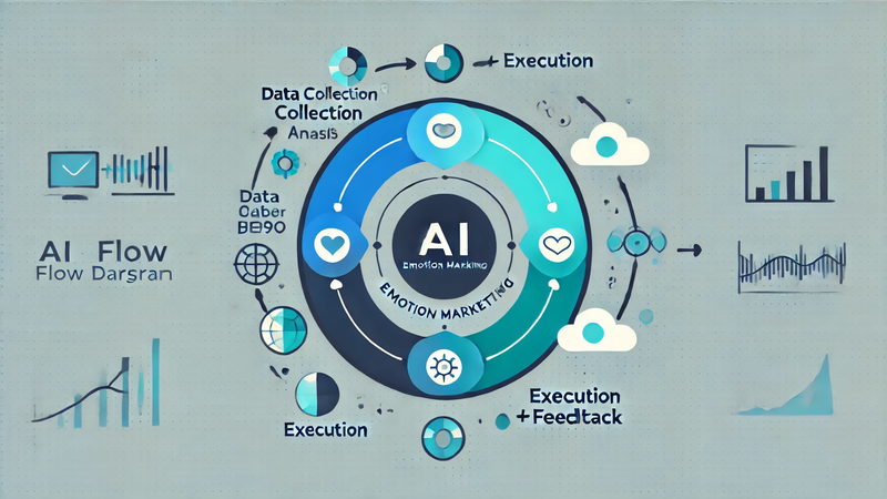 AI 기반 감정 마케팅 프로세스 다이어그램