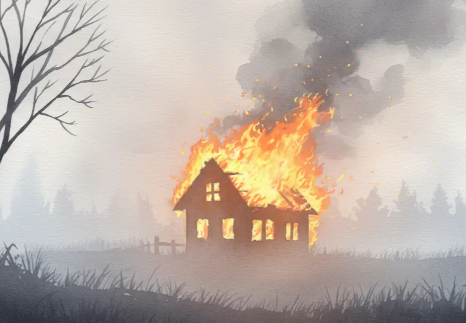 불길에 휩싸이는 꿈