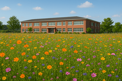 야생화로 꾸미는 학교 생태 교육 공간 사례