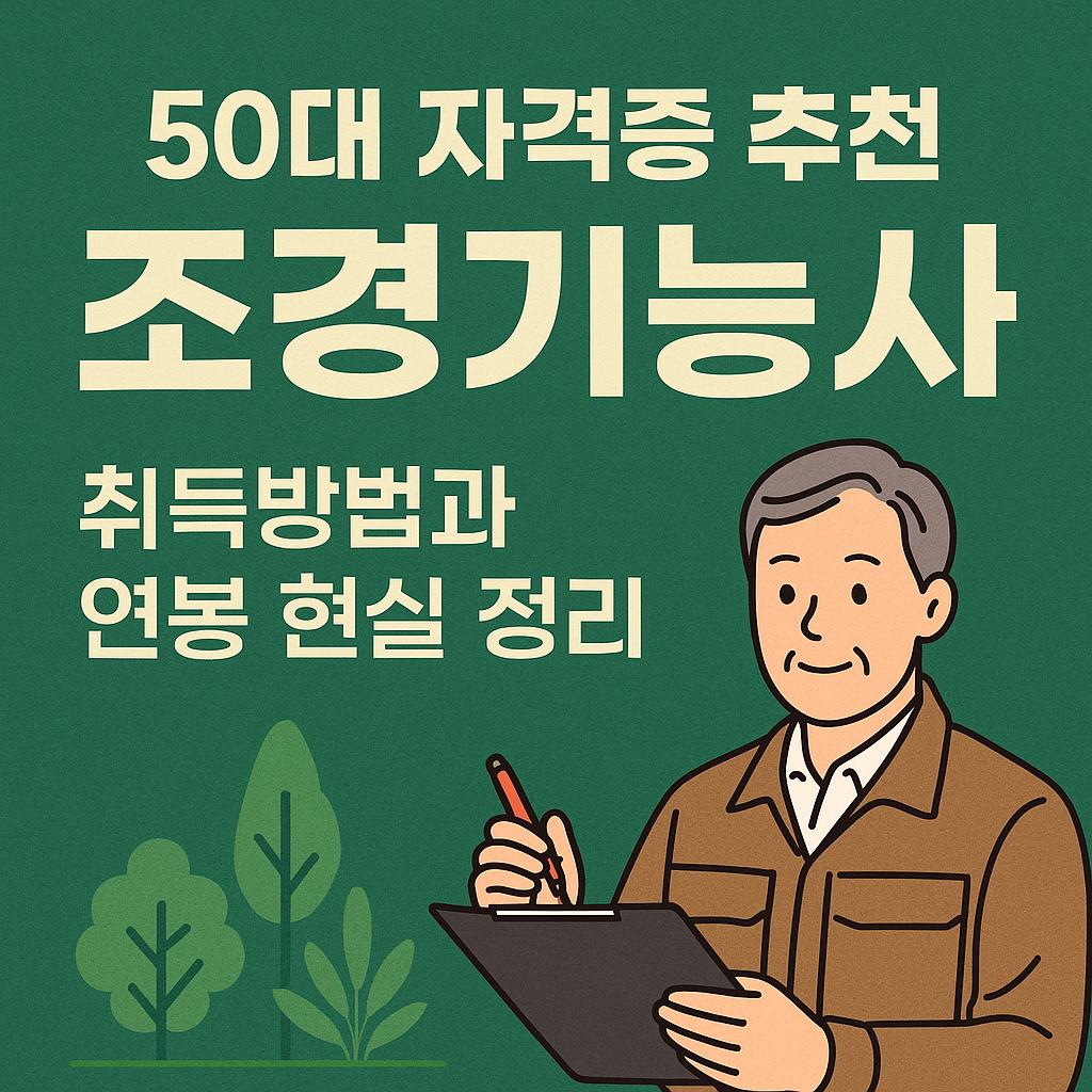 50대자격증추천 조경기능사