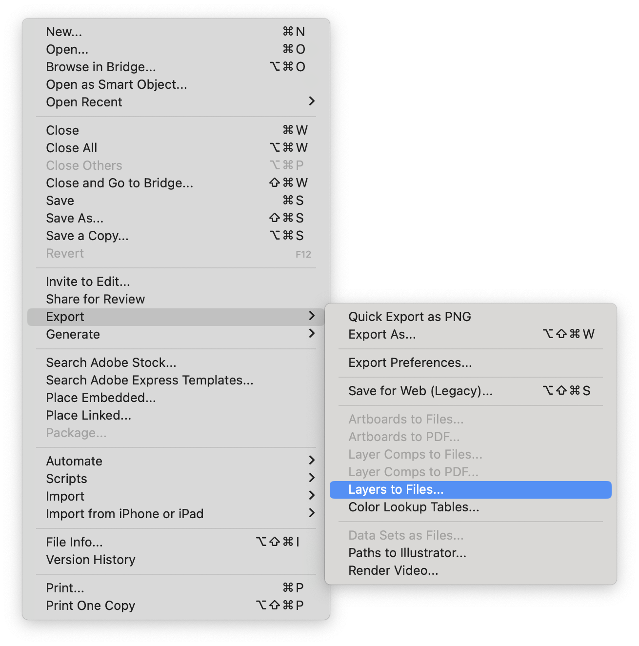 Export Layers To Files
