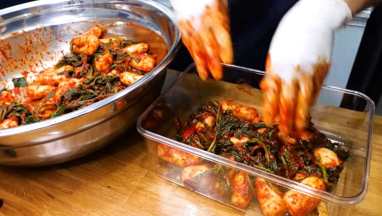 알타리 김치 보관