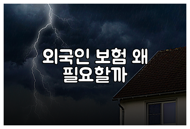 외국인 보험 왜 필요할까