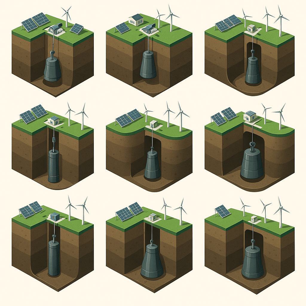 에너지 효율 극대화 지하 중력 구조