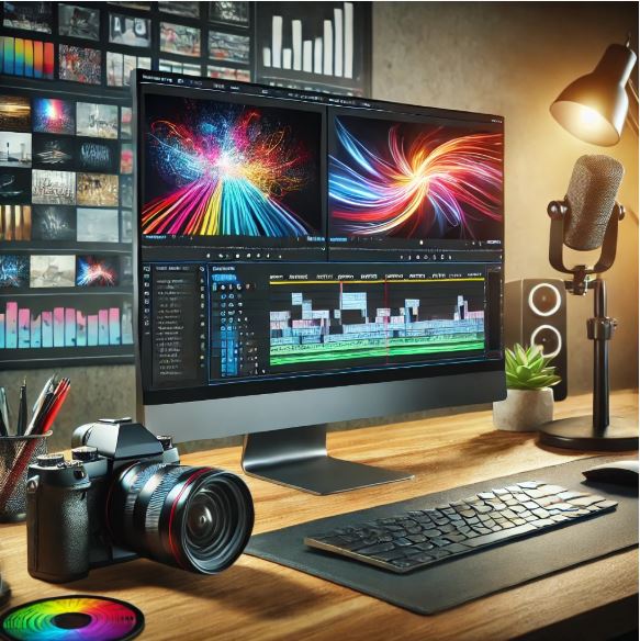 크리에이터 영상편집 관련 사진