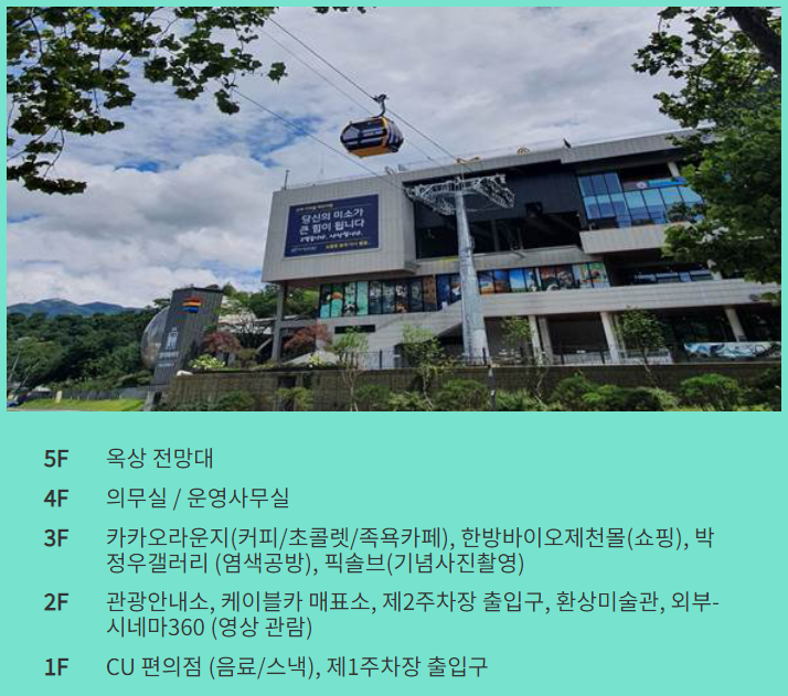 청풍호반 케이블카 물태리역