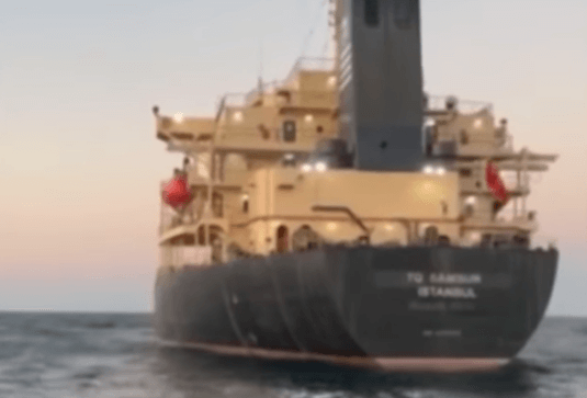 흑해를 항해하는 곡물 수출 선박