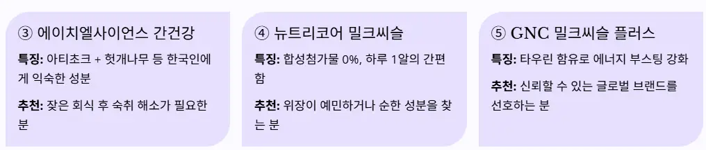 취향별