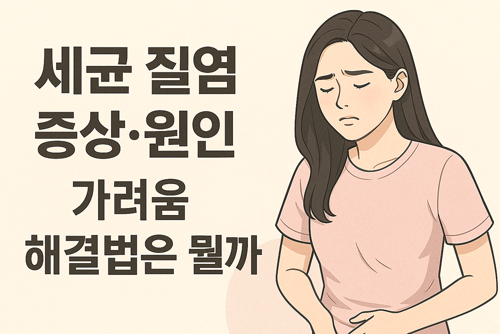 불편한 표정을 한 여성이 그려져있습니다.