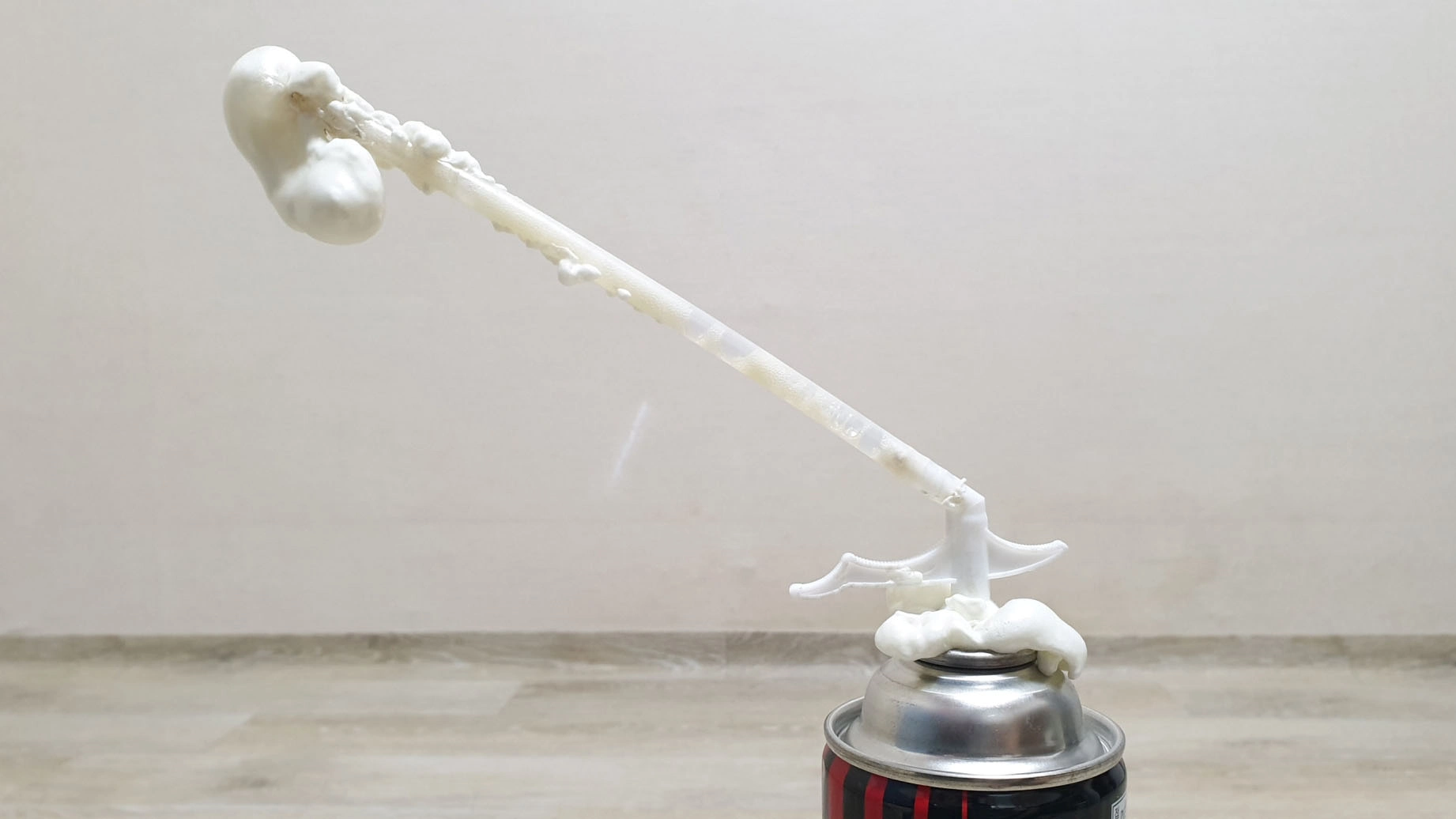 후레탄폼 사용 후 모습