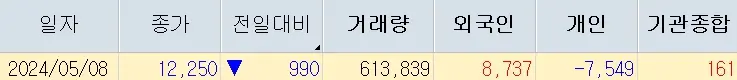 와이랩 YLAB 주가분석 전망 네이버웹툰상장지연 개인매도세 주가급락 240508