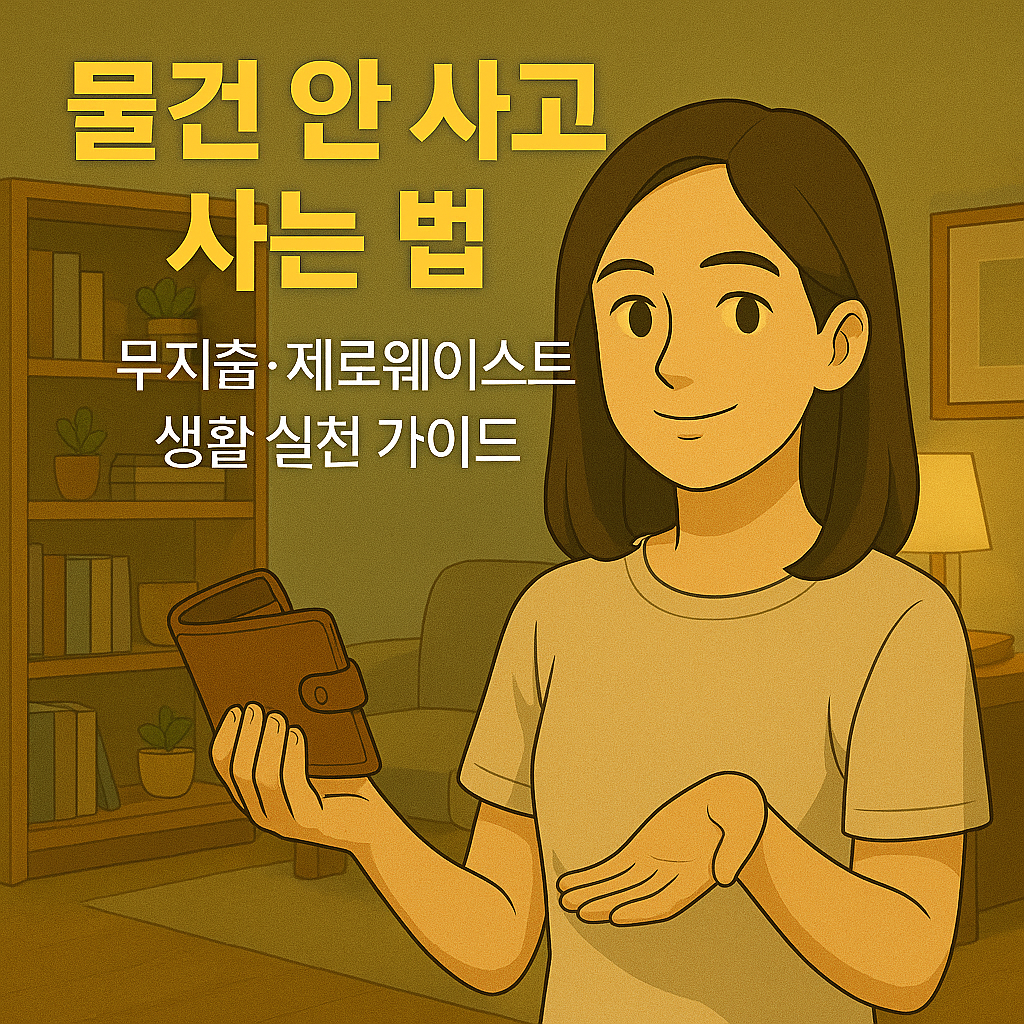 물건 안 사고 사는 법|무지출·제로웨이스트 생활 실천 가이드