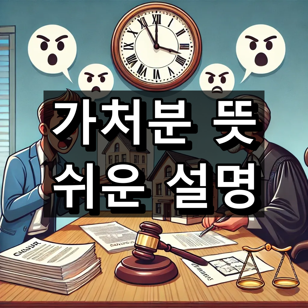 가처분 뜻 초간단 설명 대표 이미지